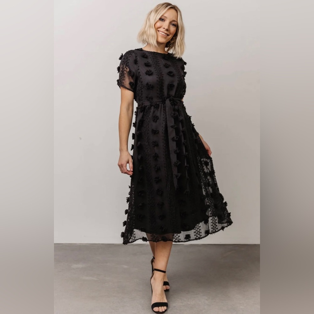 Baltic Born: Darbi Floral Dot Midi Dress XL